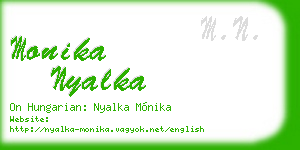 monika nyalka business card